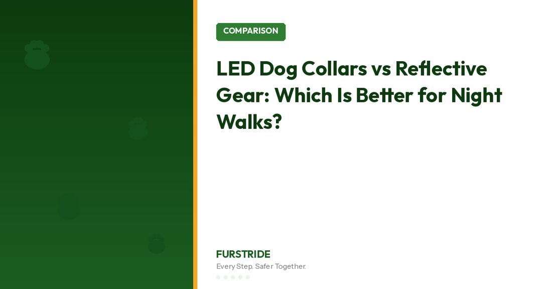 LED Dog Collars vs Reflective Gear: Which Is Better for Night Walks in Australia?